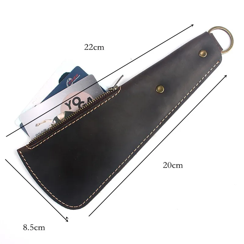 Кожаный кошелек LEACOOL из натуральной кожи для мелочи Бостонская ракетка гриен