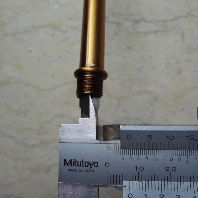 4 шт./лот позолоченные наружные зубья M10 с двойной головкой металлическая полая