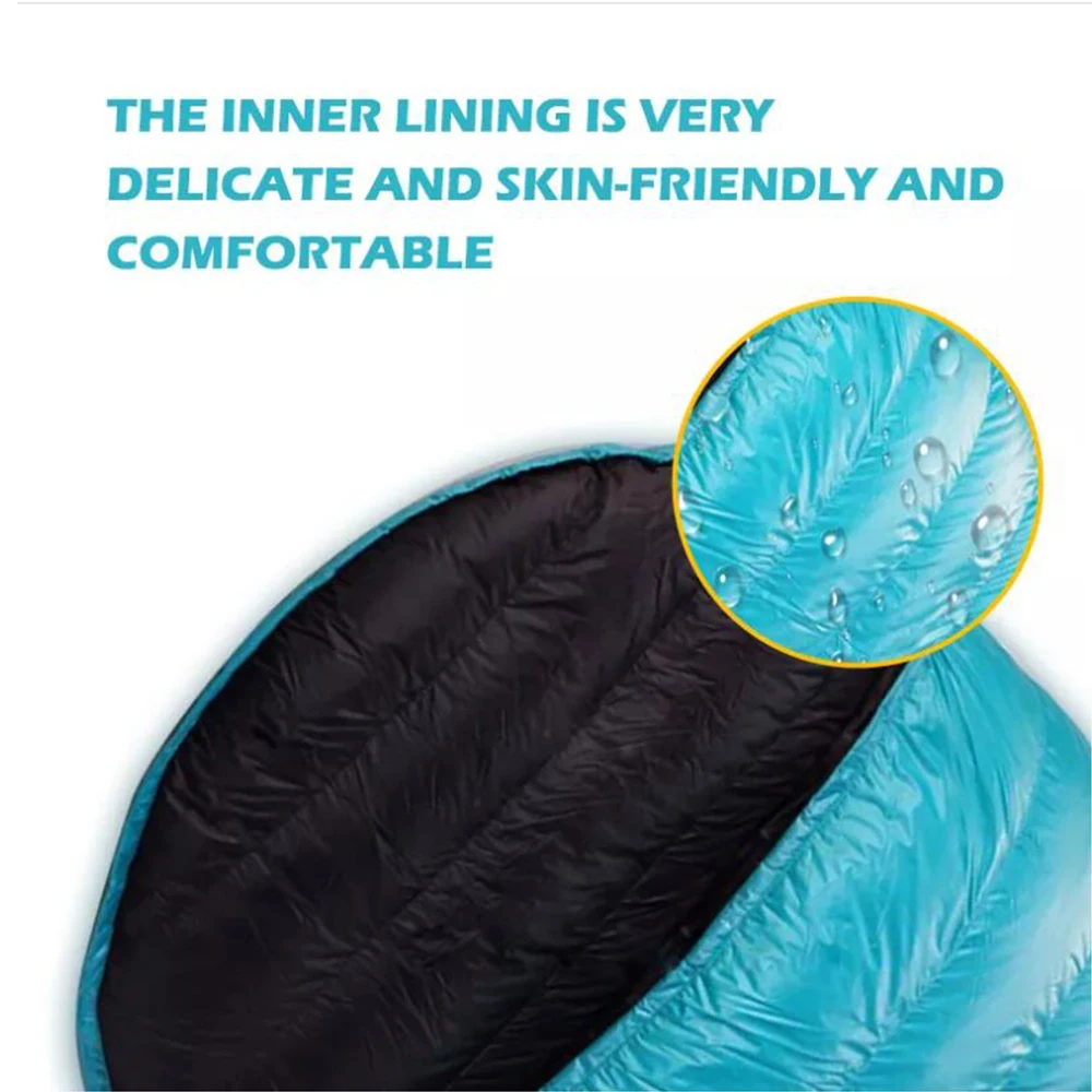 Отдых на природе AEGISMAX EPLUS 1000 пуховый трехсезонный спальный мешок конверт для