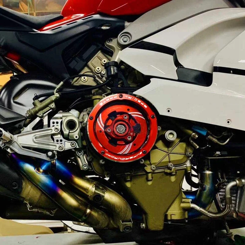 Прозрачная защитная крышка сцепления для Ducati Panigale 1199 1299 959 R S 2012 2019 2013 2018 (черный