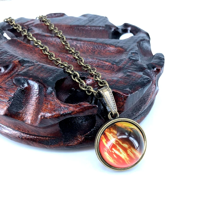 Nebula Galaxy двусторонний кулон ожерелье для женщин Вселенная серьги в виде планет