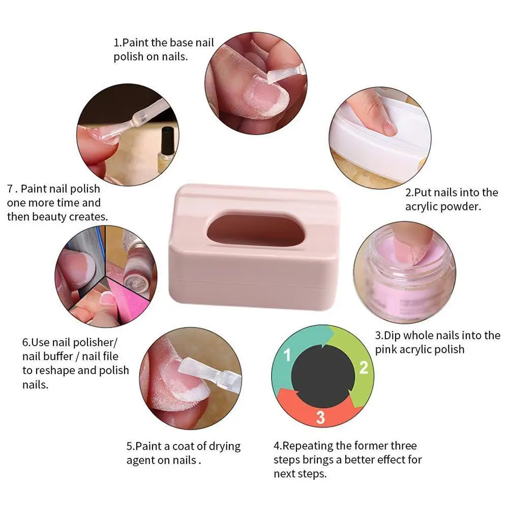 

1PCS Nail Glitter Powder Recycling Storage Box Pigment Storage Container Portable Organizer Dust Recovery French Jewelry Pi S9A4