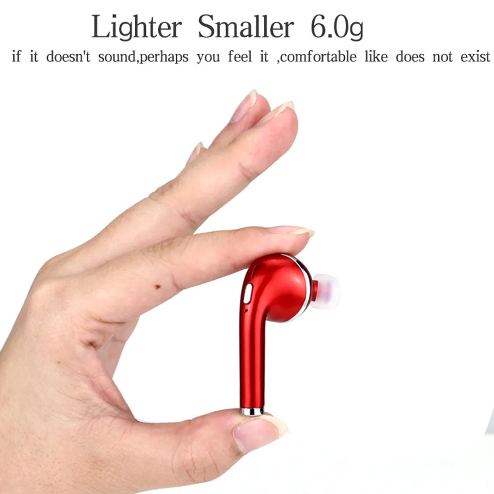 Беспроводные наушники с одним Bluetooth HD стереозвук мини-гарнитура микрофоном умное