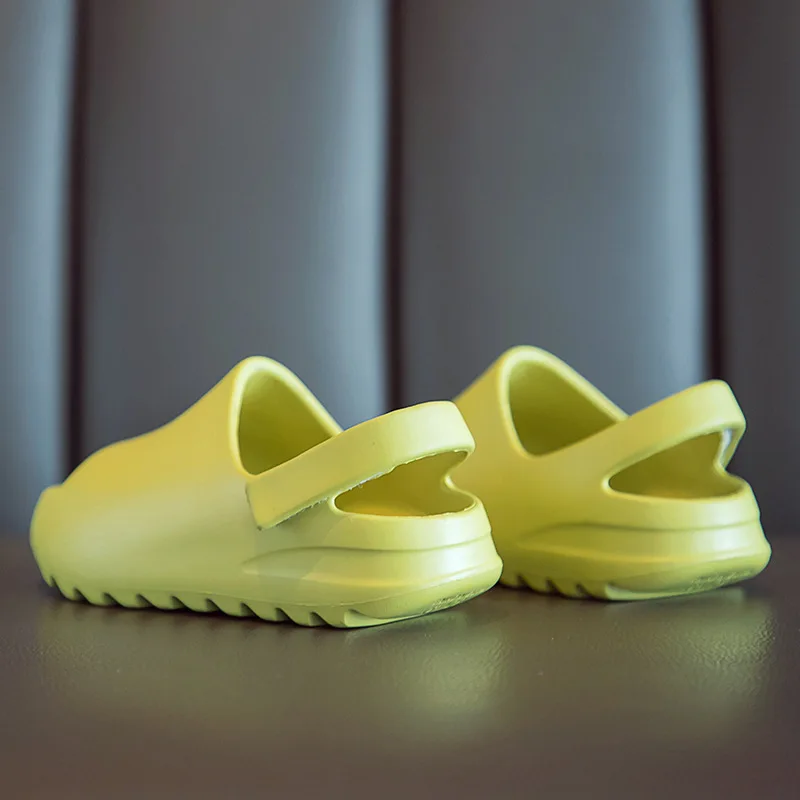 

Baby Toddler Kids Adults Slip-On Summer Slides Bone Resin Children Lightweight Water Shoes Fashion Boys Girls Foam Beach Sandals
