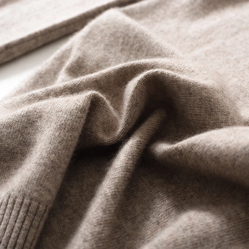 

Cashmere Sweater Women's Long Knit Sweater Solid Color Slim Package Buttocks Soft Stretch Warm Warm Open Legs Sexy