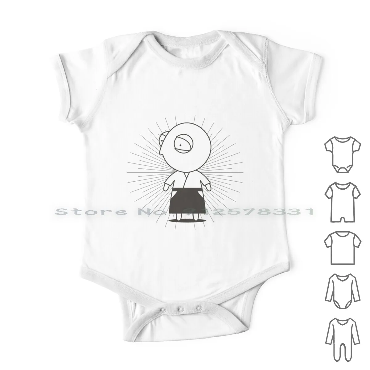 

Aiki Comics' Mel Newborn Baby Clothes Rompers Cotton Jumpsuits Aikido Martial Arts Cartoon Humor Aiki Comics Aikicomics Funny