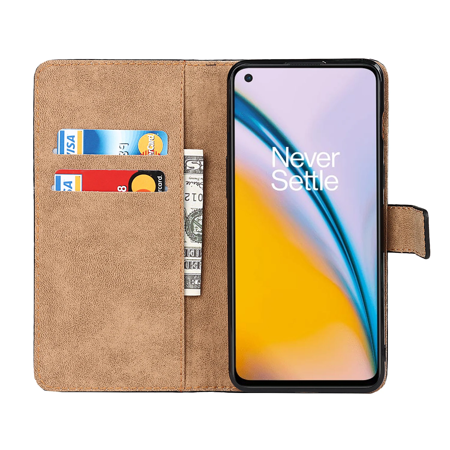 Кожаный чехол-кошелек флип-чехол чехол для Oneplus Nord 2 5G holster защитный телефона в