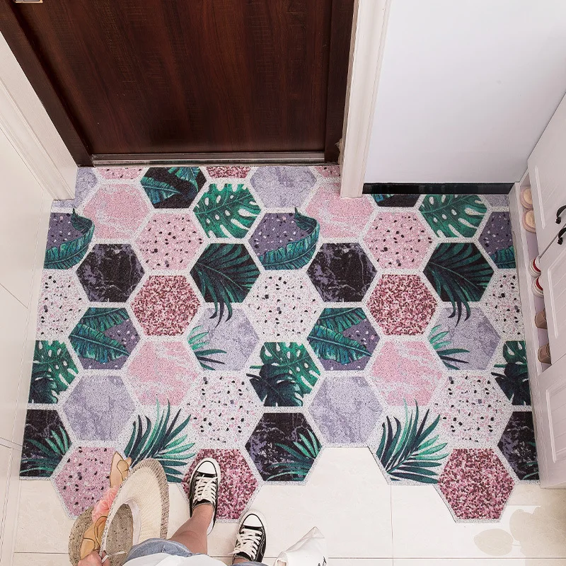 ковер floor mat коврик в Противоскользящий ПВХ Шелковый дверной с петлей для двери