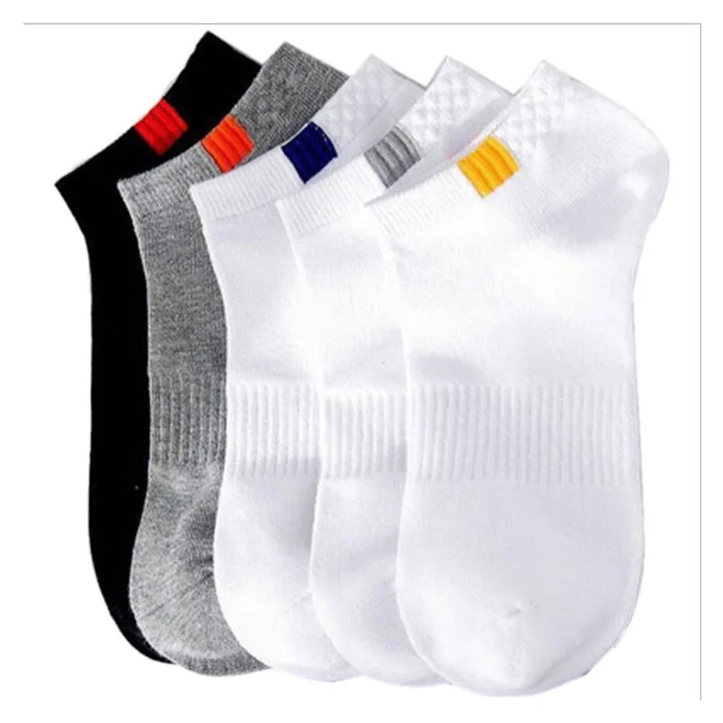 5 пар/лот летние хлопковые мужские носки дышащие короткие удобные повседневные