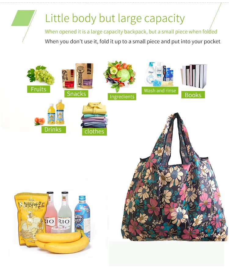 

Tote Bags Large 50 Pound storage organiz Reusable Shopping Bags Women's Travel Shoulder Bags Large Handbags Durable Nylon