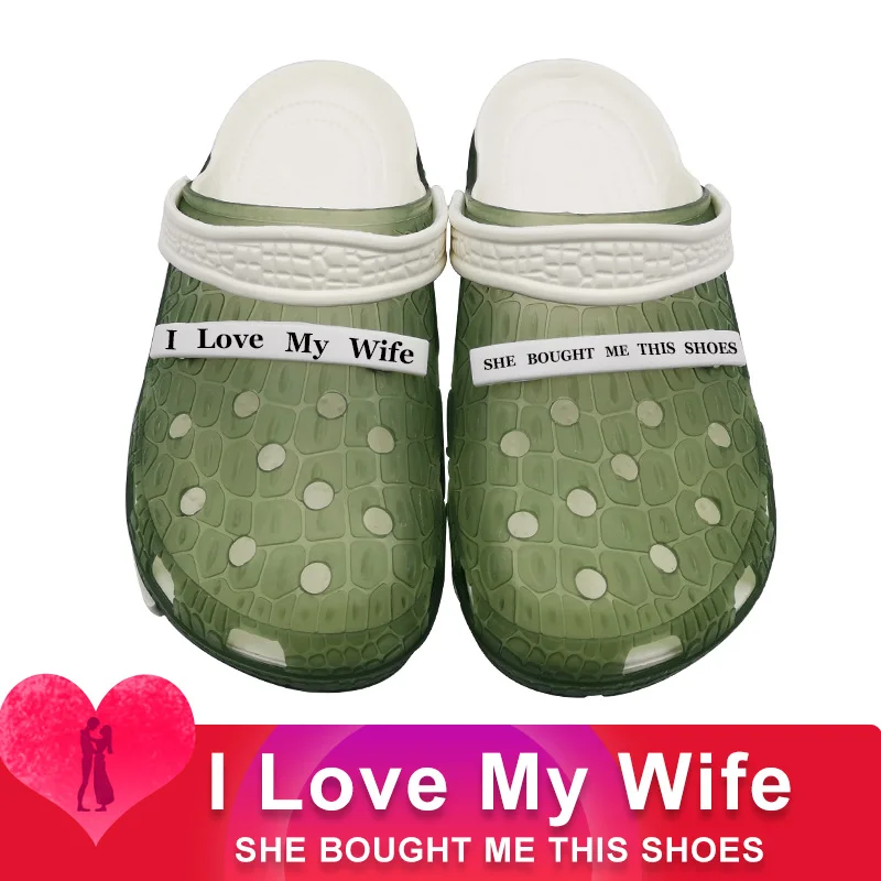 Обувь мужские тапочки с надписью I LOVE MY WIFE обувь для девочек Zapatos De Hombre дня