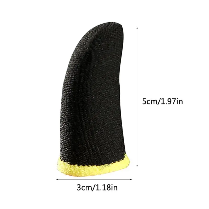

1Pair Carbon Fiber Finger Sleeve Non-slip Breathable Finger Gaming Gloves for iphone/An-droid/iOS Mobile Phone/Tablet