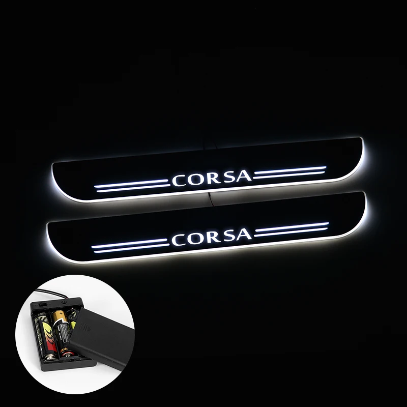 Светодиодный порог для Opel Corsa B D E 2016 2017 2018 потоковый светильник накладка