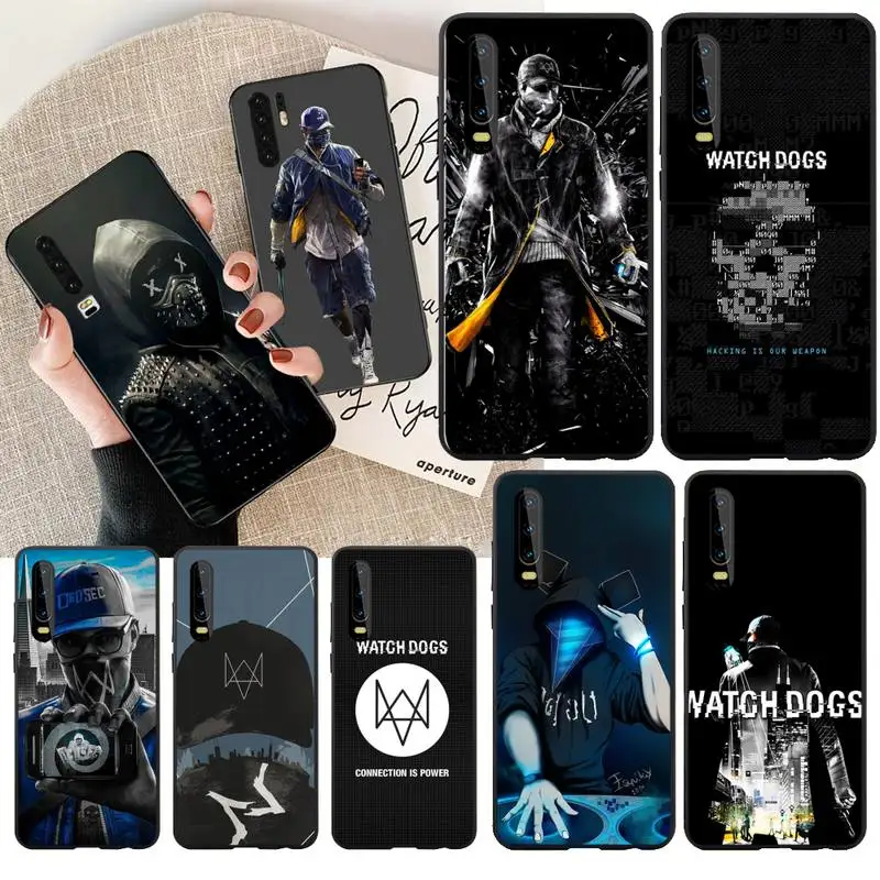 Черный мягкий резиновый чехол PENHUWAN из ТПУ для Huawei P30 P20 Mate 20 Pro Lite Smart Y9 prime