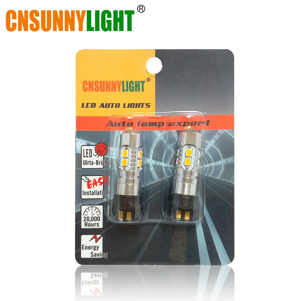 CNSUNNYLIGHT 2 шт. без ошибок PW24W Canbus светодиодные лампочки для Audi A3/A4/A5/Q3 VW MK7/Golf/CC BMW F30
