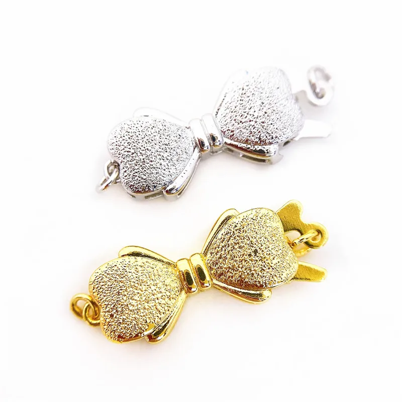 Медные застежки 18K позолоченные DIY жемчужные ювелирные изделия фурнитура