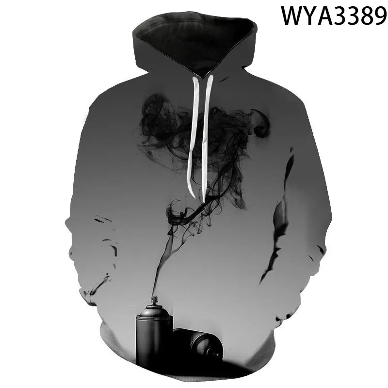 

2020 New Fashion Men Women Children 3D Colorful Smoking Printed Hoodies Color Smoke Boy Girl Kids Tops Cool Streetwear Pullover