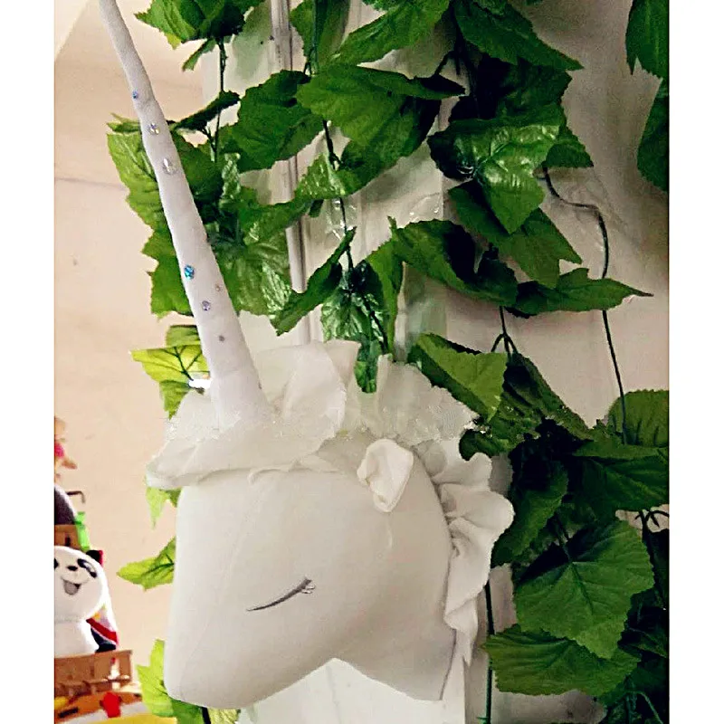 Единорог/олень мягкие игрушки 3D головы животных Настенный декор подвесной