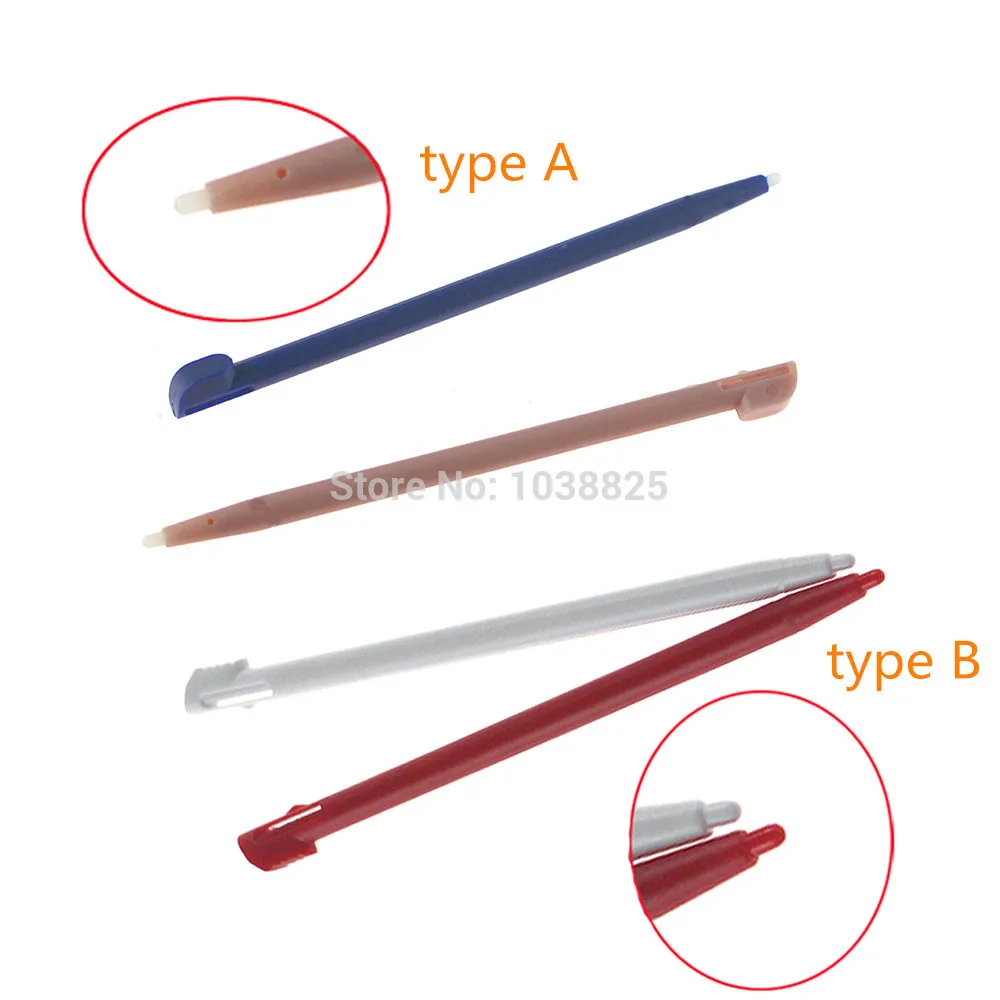 5 шт./лот пластиковый стилус для сенсорного экрана 2DS консоли стилуса (2 типа в