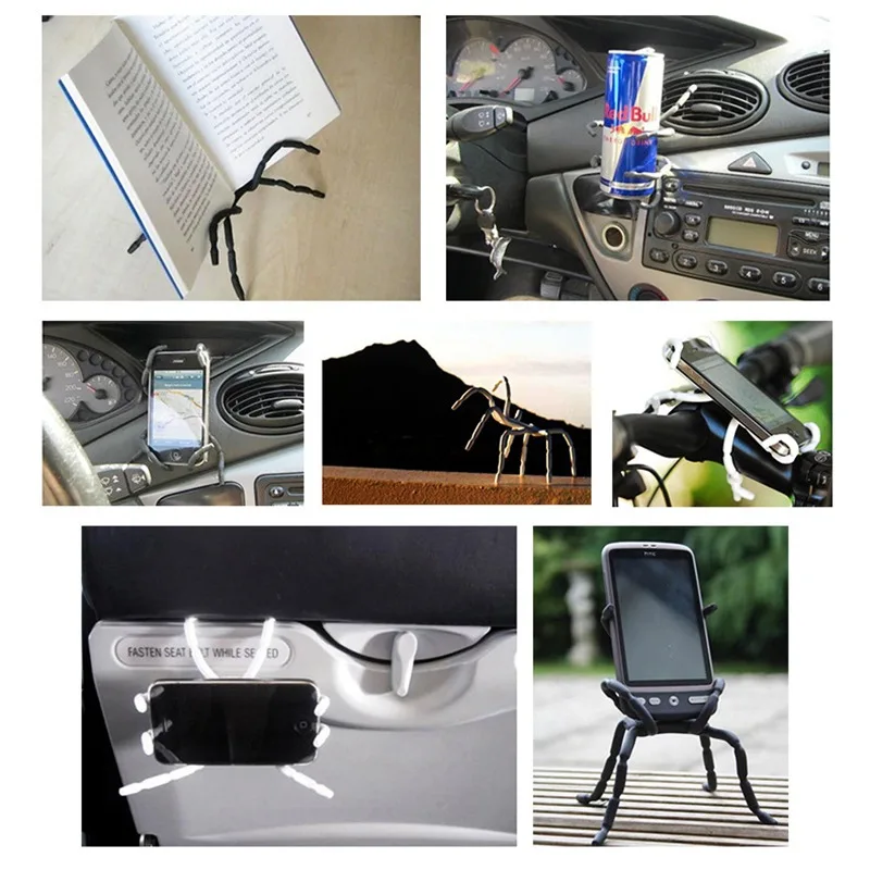 

Universal Spider Phone Table Stand Holder flexible Grip Car Desk Phone Kickstands Mount Support for iPhone Samsung Huawei