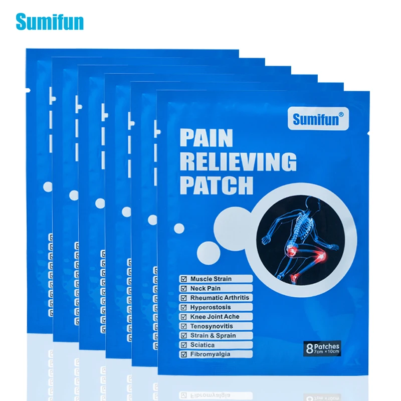 

Медицинские пластыри Sumifun K01601 для снятия симптомов боли в спине и шее, 8 шт.