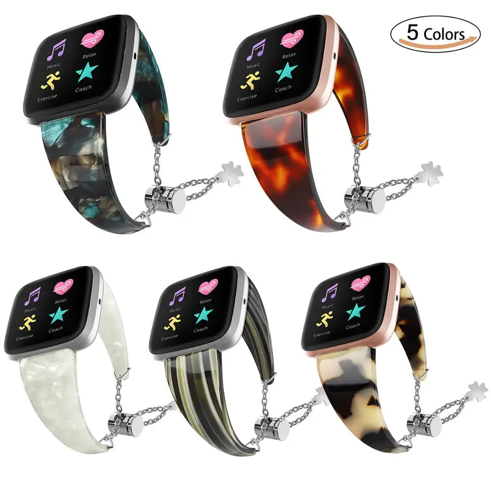 Ктаб ремешок для Fitbit Versa/Versa 2/Versa Lite полосы женщин смолы Versa напульсники сменный