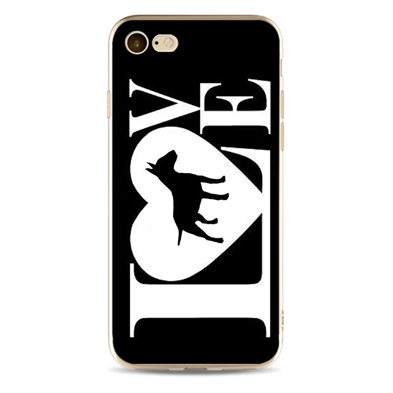 Чехол для телефона из мягкого силикона и ТПУ с изображением щенков Бультерьера