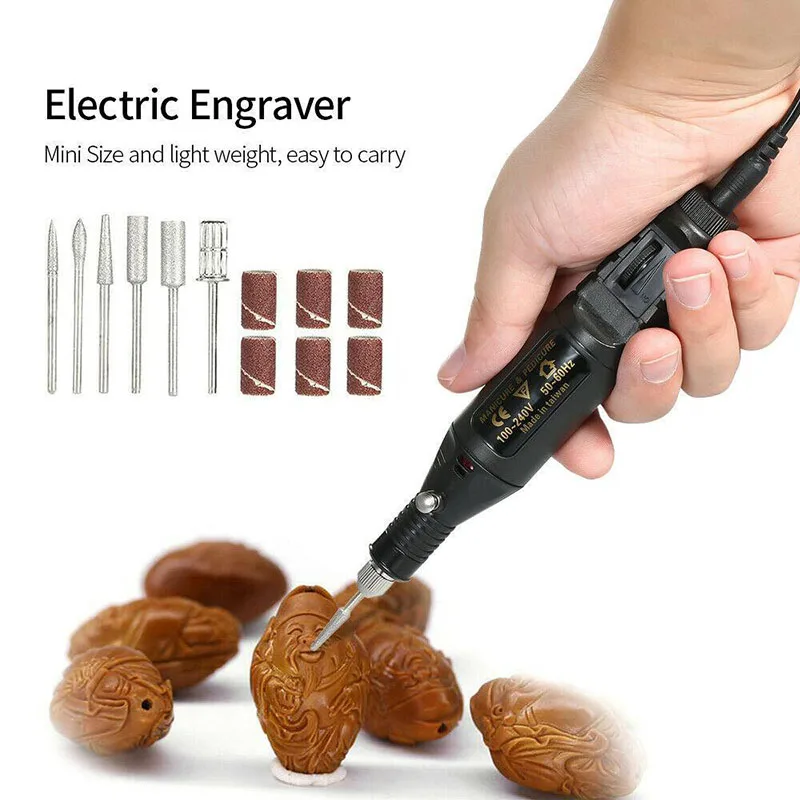 Mini Electric Grinder Drill Tool Nail Gel Polish Removing Drill Manicure Machine Rotary DIY Electric Engraving Pen Carve Tool