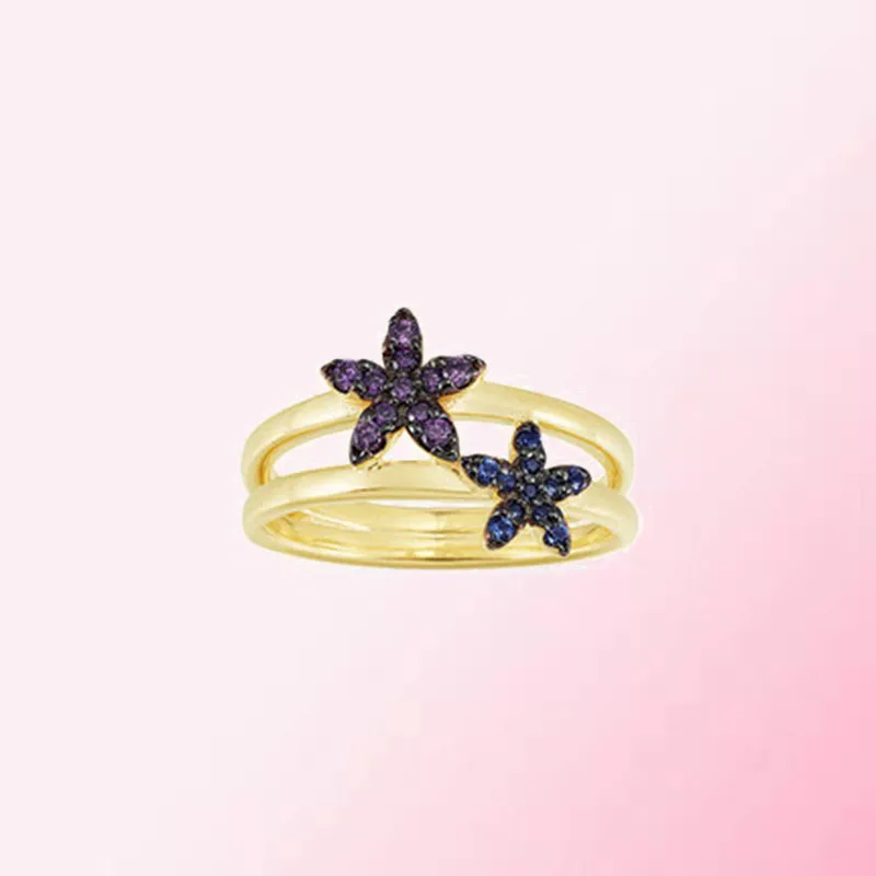 

1:1 Make 925 Sterling Silver Custom Tropical Flower Design All-match Fashion Ring