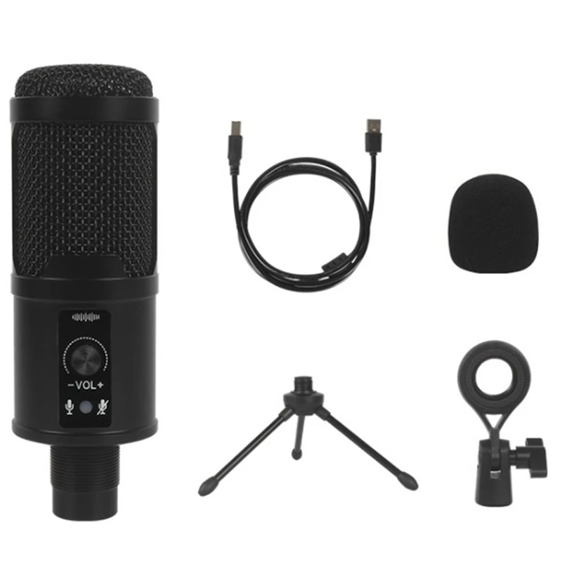 

Конденсаторный USB-микрофон BM65, студийный игровой микрофон для пения и караоке, микрофон для компьютерной записи