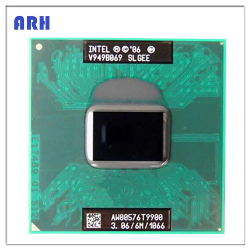 Процессор Intel Core 2 Duo T9900 SLGEE 3 0 ГГц двухъядерный двухпоточный ЦПУ 6 Мб 35 Вт Разъем P |