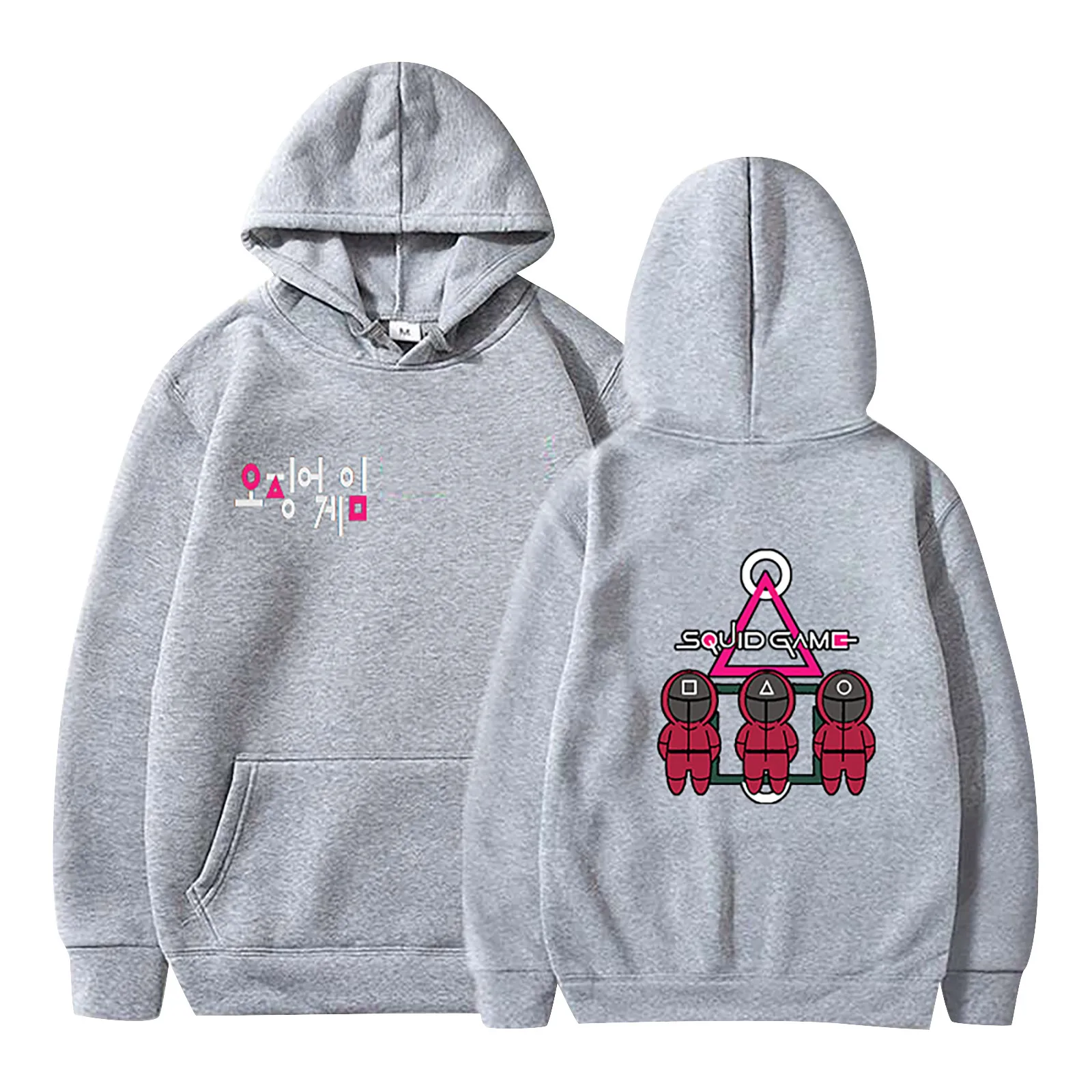 Мужская Флисовая Толстовка с капюшоном Повседневная в стиле Харадзюку корейский