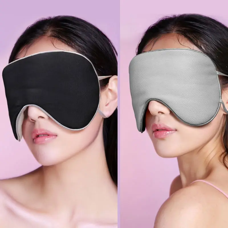 Двусторонняя маска для сна из искусственного шелка женщин и мужчин затемненная с