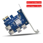 Плата расширения PCIE PCI-E PCI Express, от 1x до 16x1 до 4, усилитель слота USB 3,0, адаптер концентратора для майнинга биткоинов, карта расширения устройств BTC