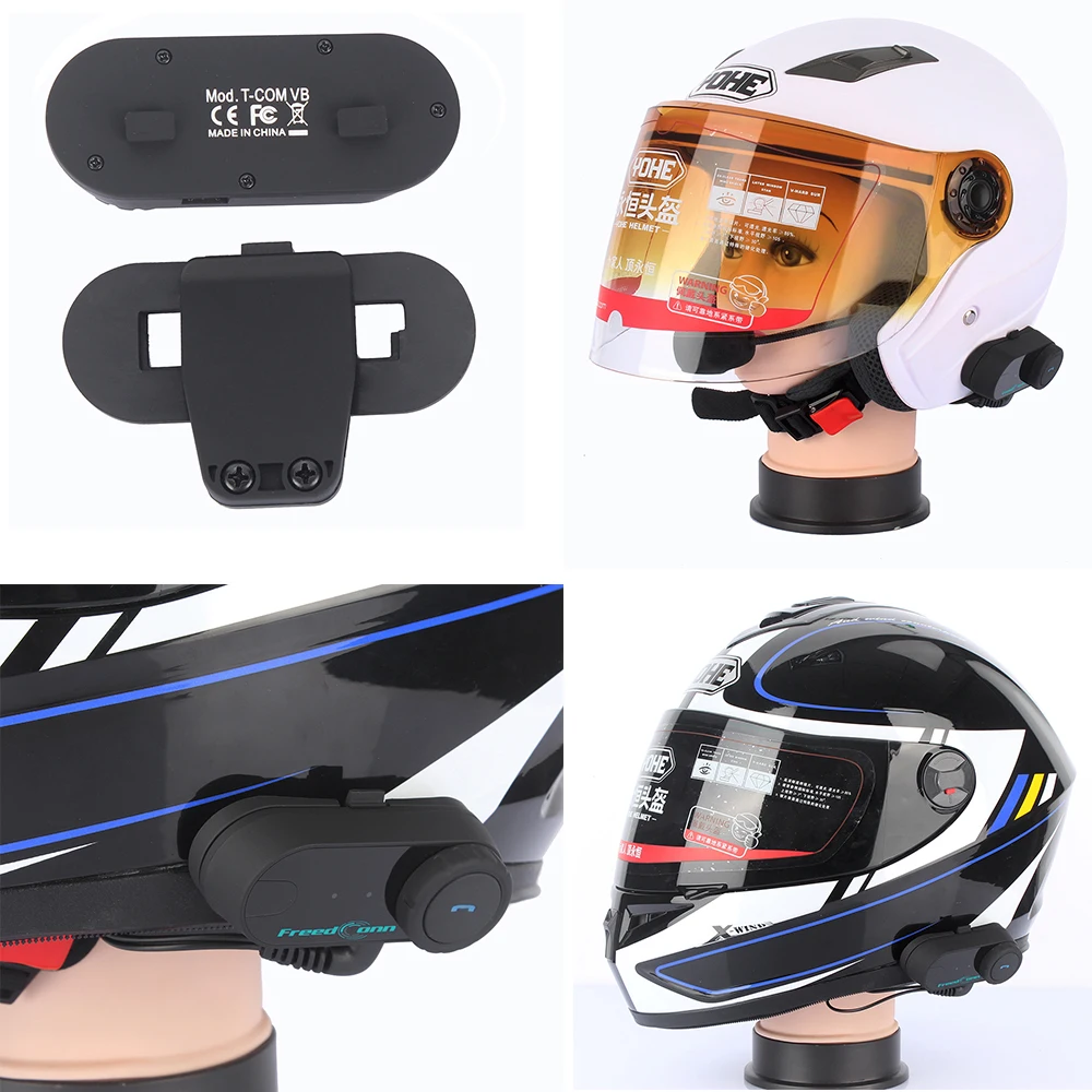 Мотогарнитура на шлем FreedConn TCOM VB Водонепроницаемая Bluetooth гарнитура для мотошлема