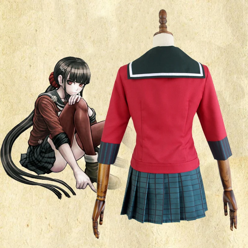 Новый карнавальный костюм Danganronpa V3Harukawa Maki парик рубашка юбка аксессуары для