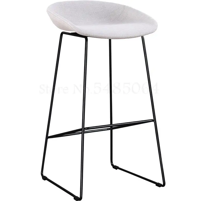 Скандинавский Дания минималистичный дизайн барный стул железные ножки
