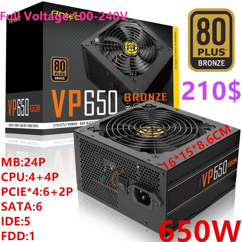 Новый оригинальный блок питания для Antec бренд 80 плюс Бронзовый Non модуль игра