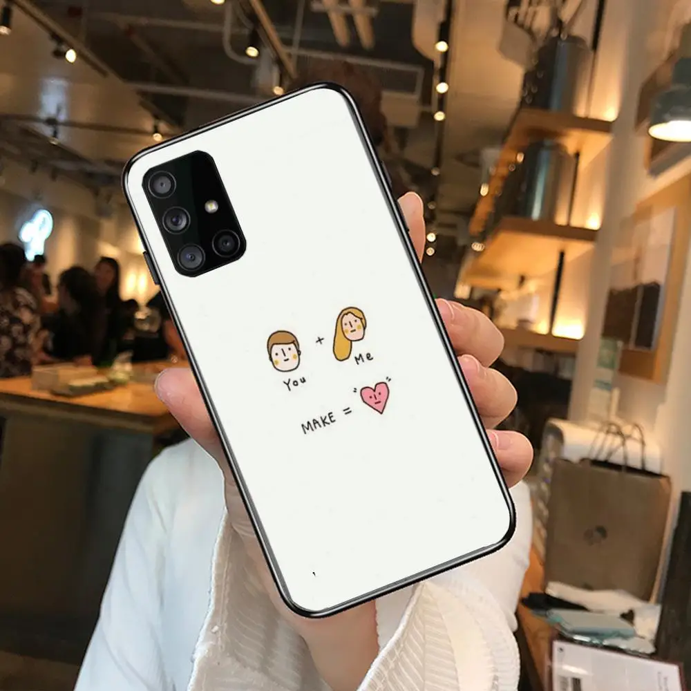 

Star Girl Phone Case Hull For Samsung Galaxy A 90 50 51 20 71 70 40 30 10 80 E 5G S Black Shell Art Cell Cover