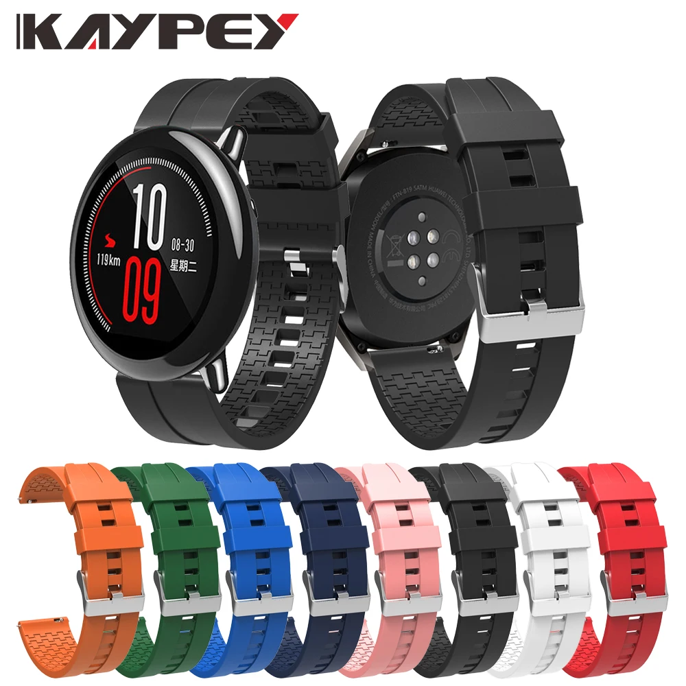 Ремешок для часов Xiaomi Huami Amazfit Pace мягкий силиконовый Воздухопроницаемый сменный