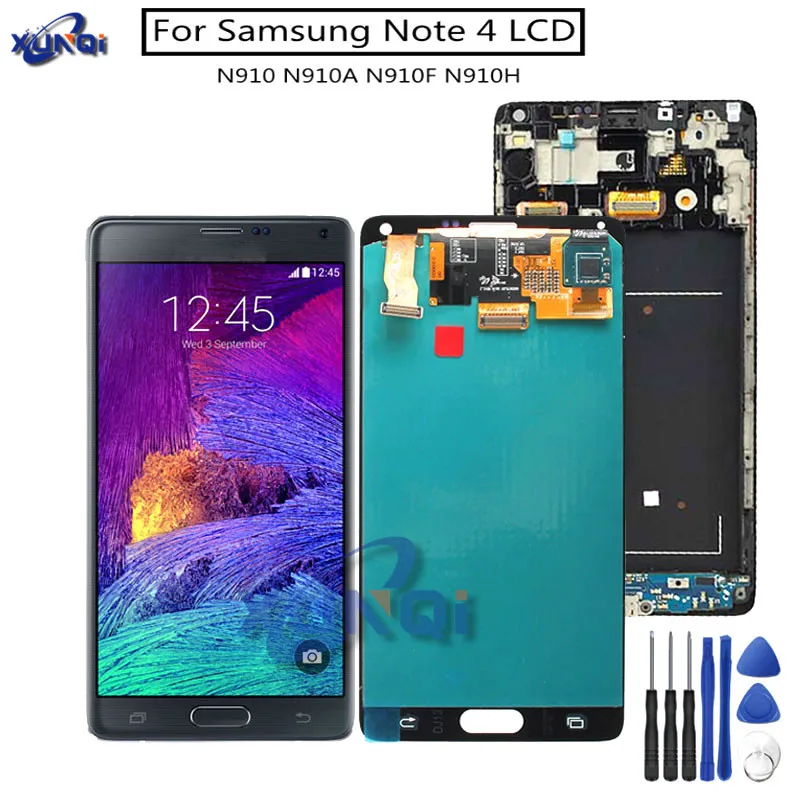Оригинальный ЖК дисплей 5 7 дюйма для SAMSUNG Galaxy Note 4 Note4 N910 N910C N910A N910F сенсорный экран