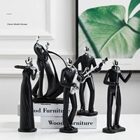 desktop bike violin graceful singer saxophone shaped ornament resin figurine artwork decorative indoor office home decor