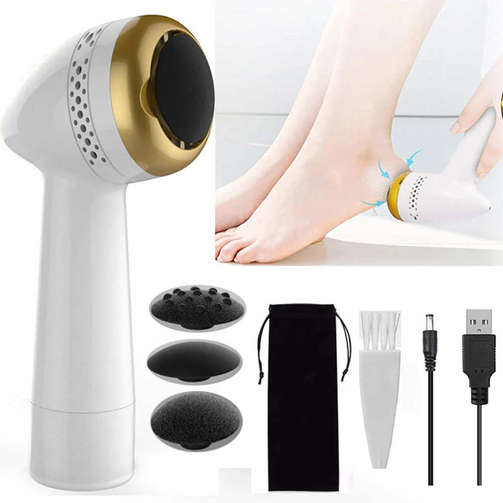 

New Electric Foot Files Vacuum Pedicure Tools Dead Skin Callus Remover USB Foot Grinde Absorbing Machine Portable Foot Care Tool