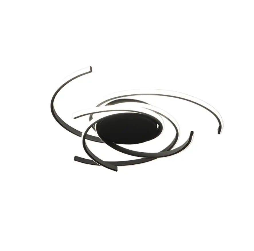 

Creative modern led ceiling lights living room bedroom study balcony indoor lighting black white aluminum ceiling lamp fixture