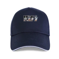 new logo face kiss classic rock band tour black navy baseball cap men fans gifts s 3xl outfit