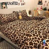 2021 new bedding sets leopard duvet cover pillowcase 34 pcs twin queen king size bed clothes for home textiles bedding cover
