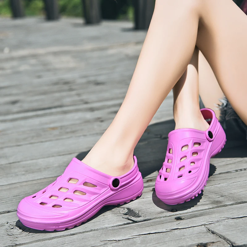 

Off-Bound Summer Men Women Slippers Outdoor Clogs Garden Slippers Beach Sandals Mules Bathroom Loafers Casual Home Couple Shoes