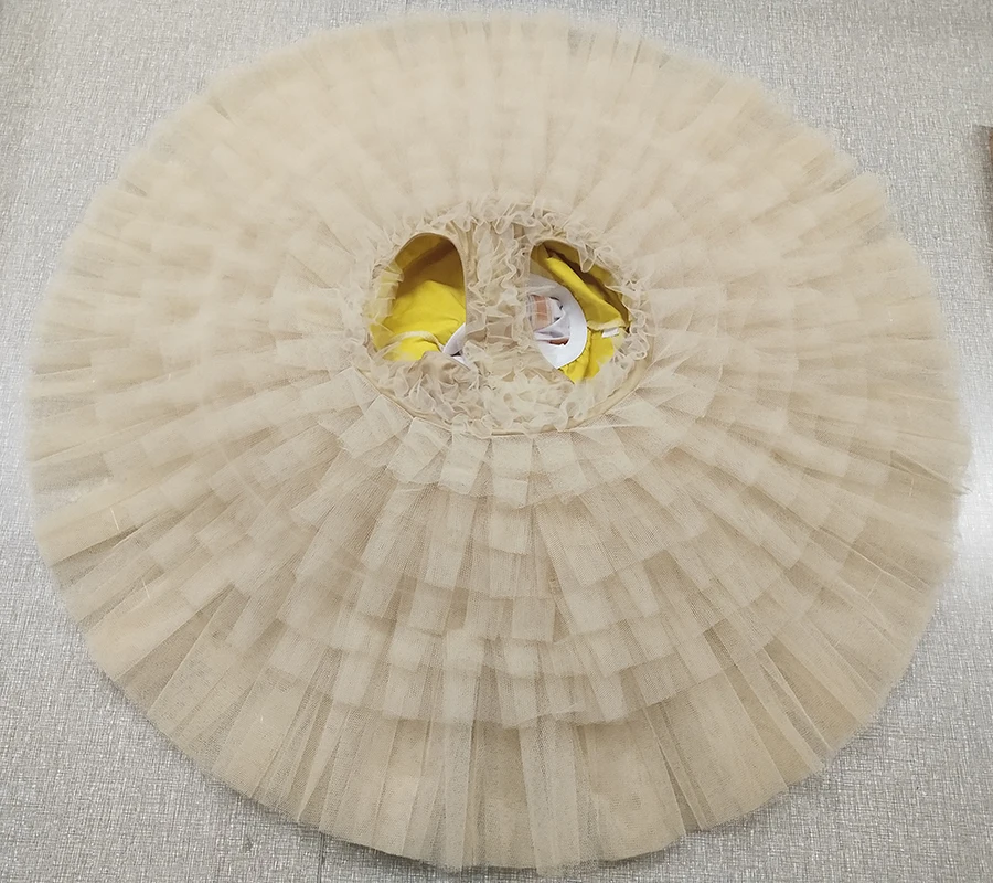 Оранжевая персиковая красная юбка-пачка с огненной птицей для девочек