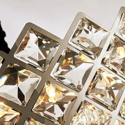 

Postmodern light luxury chandelier round living room lamp simple crystal creative Nordic new restaurant bedroom lamp