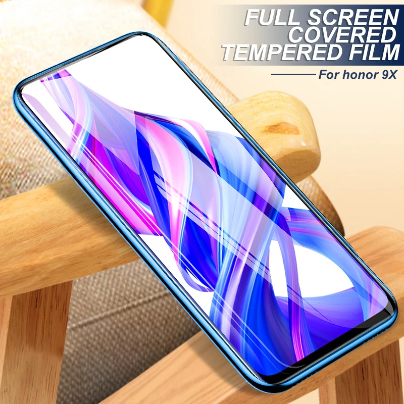 Защитное стекло 100D для Huawei Honor 9X Lite 9A 9C 9S 7A 7C 7X 7S закаленное 8X 8A 8C 8S 9i 10i 20i Play пленка